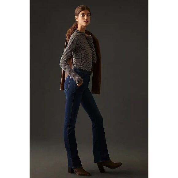 Anthropologie MOTHER The High-Waisted Smokin' Double-Welt Jeans Size 34 NWT - Picture 4 of 10